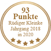 93 Punkte - Rüdiger Kleinke Jahrgang 2018 in 2020