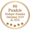 Auszeichnung 90 Punkte - Rüdiger Kleinke Jahrgang 2019 in 2020