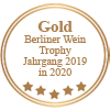 Auszeichnung Gold Berliner Wein Trophy Jahrgang 2019 in 2020 für Torrevento Primitivo Nuda Verita