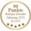 Auszeichnung 90 Punkte - Rüdiger Kleinke Jahrgang 2020 in 2021